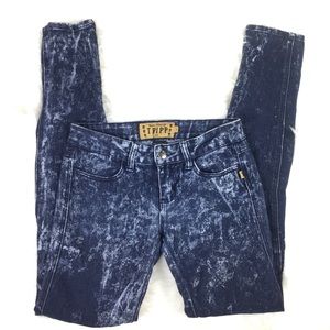 Bleach Blue Cigarette Skinny Jean Tripp Goth Punk